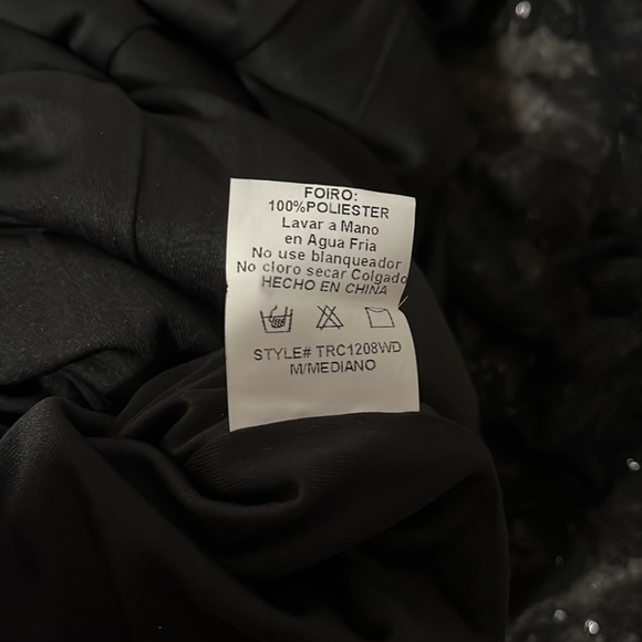 Windsor Meredith one shoulder sequin formal black dress - Picture 7 of 11